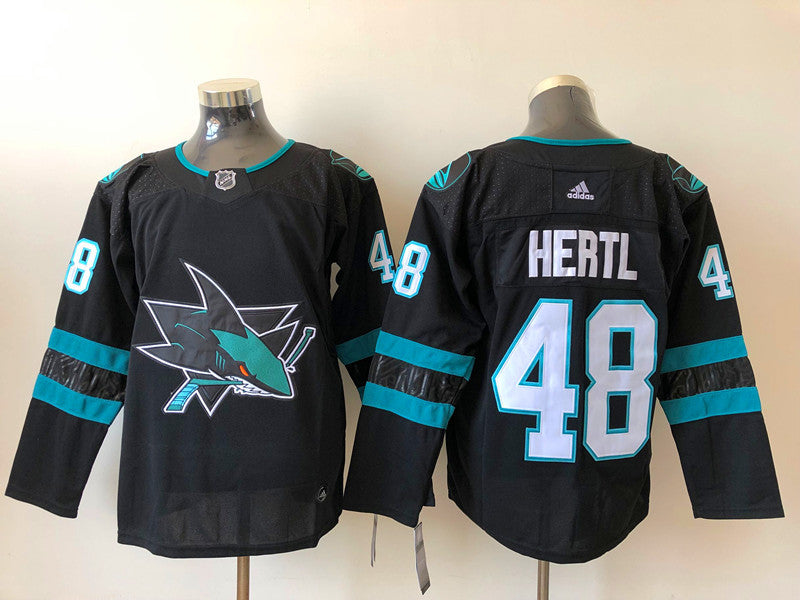 Men's San Jose Sharks Tomas Hertl #48 Black Breakaway Player jersey