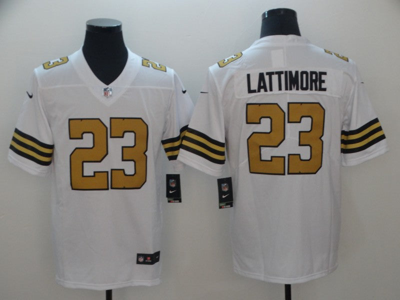 Men's New Orleans Saints Marshon Lattimore #23 White Player Game jersey