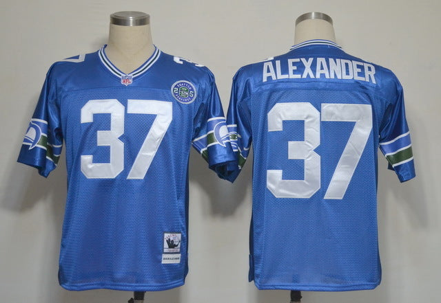 Men's Seattle Seahawks Shaun Alexander Mitchell & Ness Royal Legacy Replica jersey