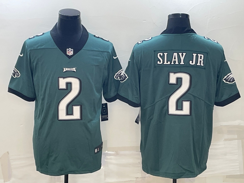 Men's Philadelphia Eagles Darius Slay Jr. #2 Midnight Green Game jersey