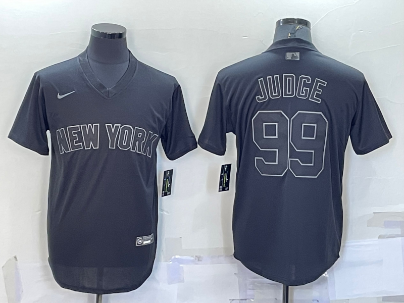 Men's New York Yankees Aaron Judge #99 Black Alternate Game jersey