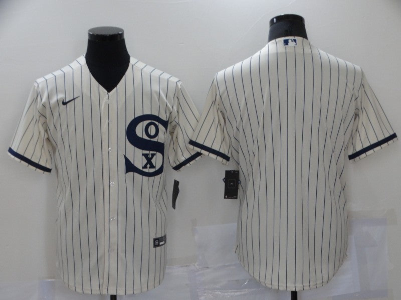 Men's Chicago White Sox Cream Replica Blank jersey