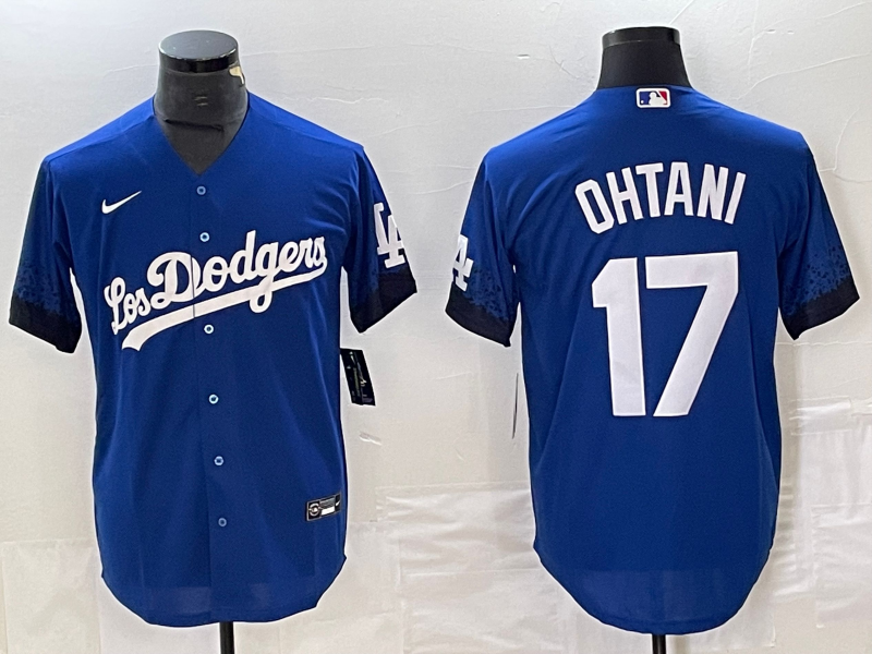 Men's Los Angeles Dodgers Shohei Ohtani #17 Blue Game Player jersey