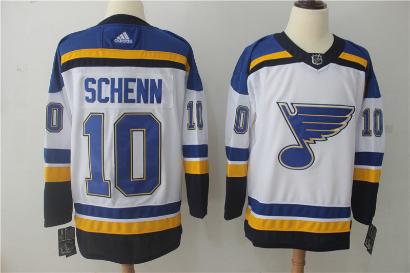 Men's St. Louis Blues Brayden Schenn #10 White Breakaway Player jersey