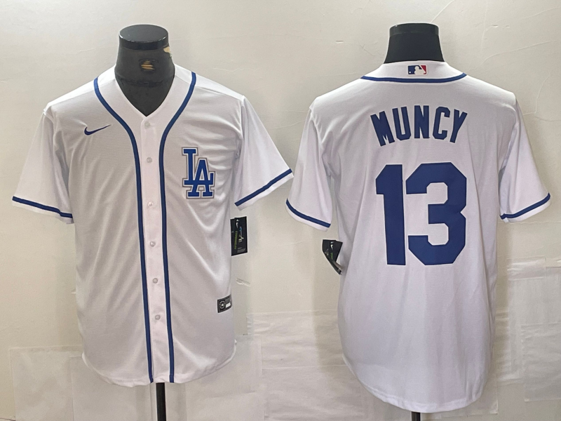 Men's Los Angeles Dodgers Max Muncy #13 White Limited Player jersey