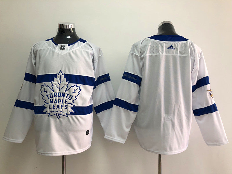 Men's Toronto Maple Leafs White Blank Player jersey