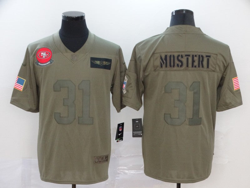 Men's San Francisco 49ers Raheem Mostert #31 Brown Game jersey