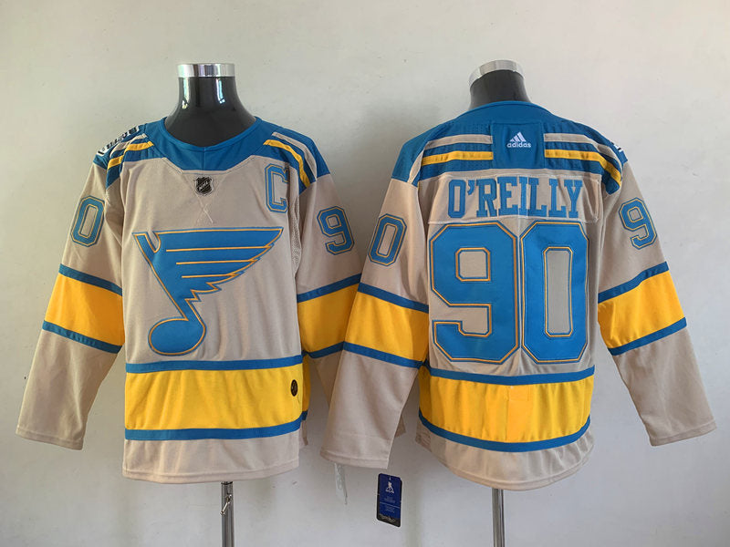 Men's St. Louis Blues Ryan O'Reilly #90 Cream Breakaway Player jersey