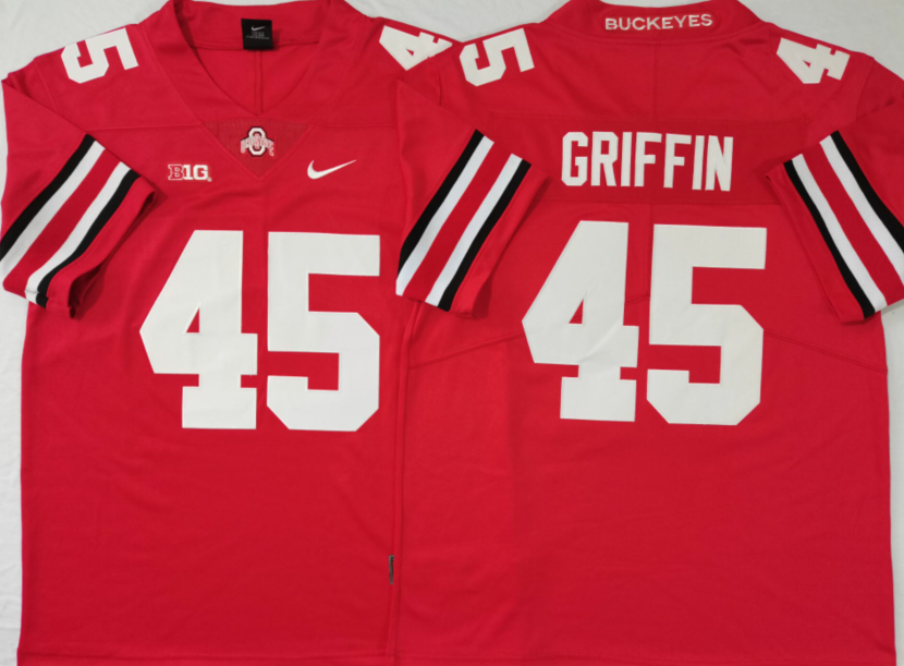 Men's Ohio State Buckeyes Archie Griffin #45 Scarlet Player Game Jersey