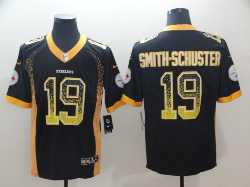 Men's Pittsburgh Steelers JuJu Smith-Schuster #19 Black Authentic Player jersey