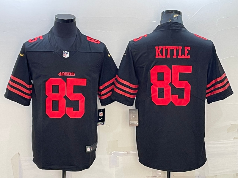 Men's San Francisco 49ers George Kittle #85 Black Player jersey