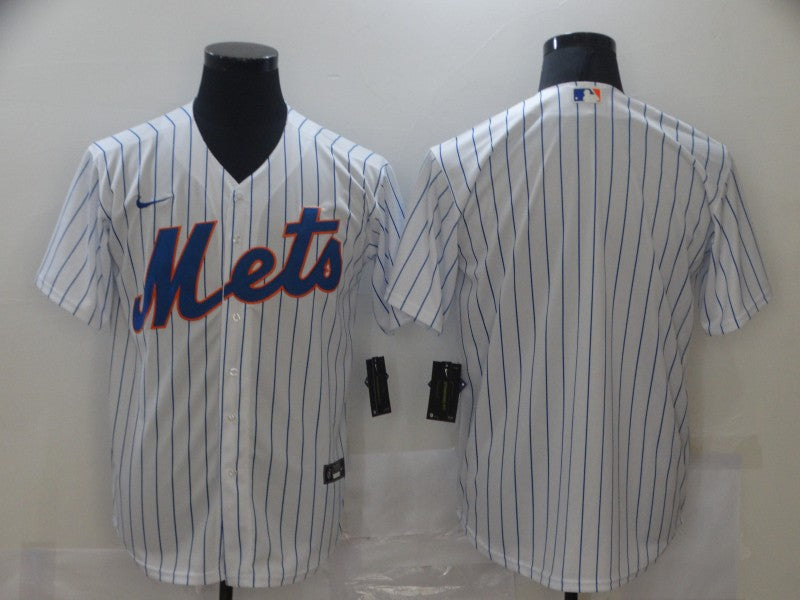 Men's New York Mets White Home Replica Blank jersey