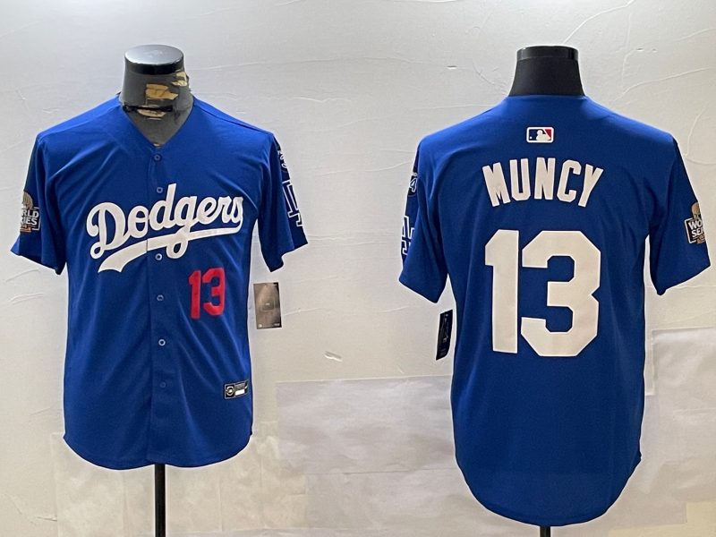 Men's Los Angeles Dodgers Max Muncy #13 Royal Game Player jersey
