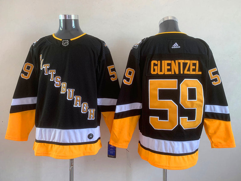 Men's Pittsburgh Penguins Jake Guentzel #59 Black Player Game jersey