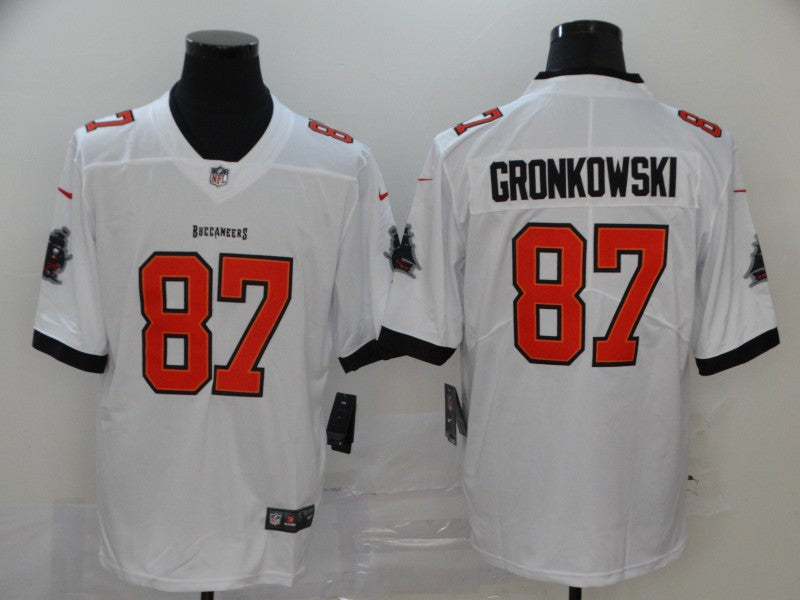 Men's Tampa Bay Buccaneers Rob Gronkowski #87 White Game jersey