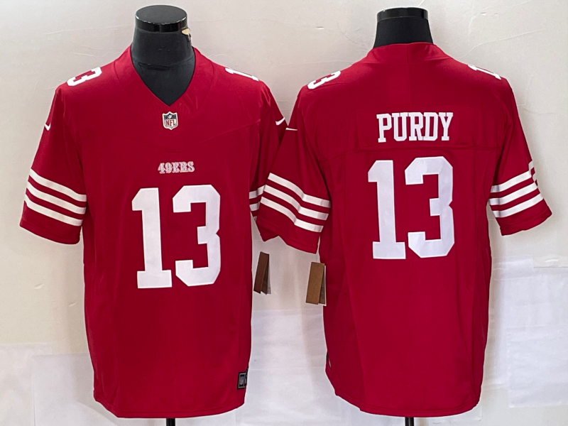 Men's San Francisco 49ers Brock Purdy #13 Scarlet Vapor F.U.S.E. Limited jersey