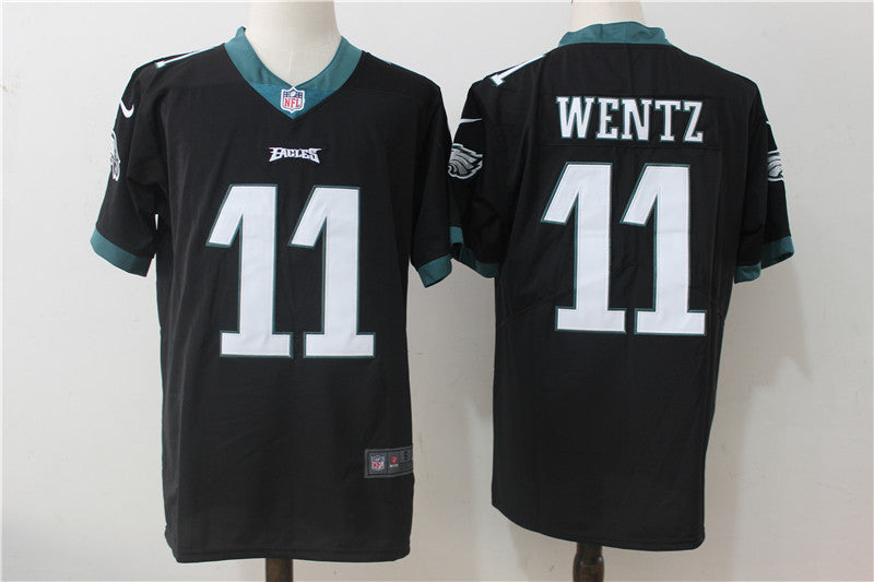 Men's Philadelphia Eagles #11 Carson Wentz Game jersey Black
