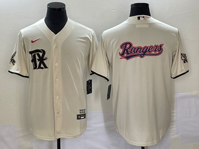 Men's Texas Rangers Cream 2023 City Connect Replica jersey