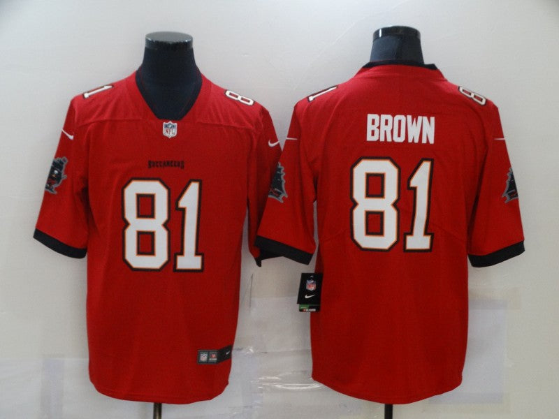 Men's Tampa Bay Buccaneers Antonio Brown #81 Red Game jersey