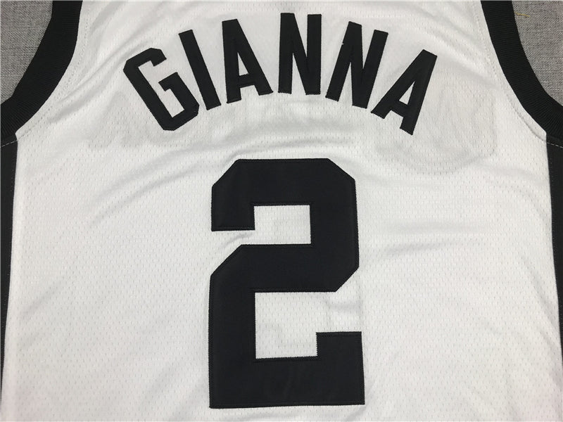 Men's Mamba Mambacitas Gigi Bryant Gianna #2 White Basketball Jersey