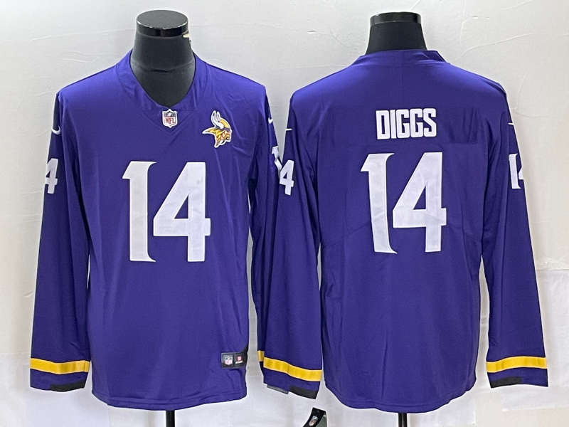 Men's Minnesota Vikings Stefon Diggs #14 Purple Player jersey