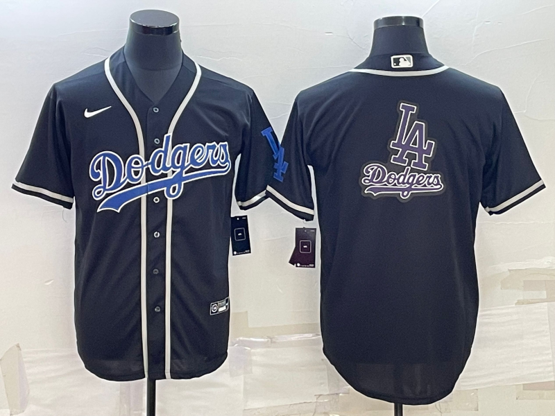Men's Los Angeles Dodgers Black Authentic Player jersey