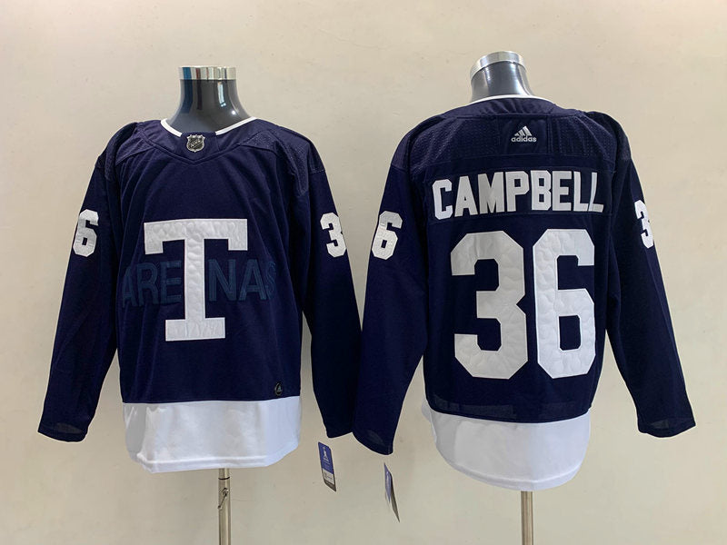 Men's Toronto Maple Leafs Jack Campbell #36 Blue Authentic Player jersey
