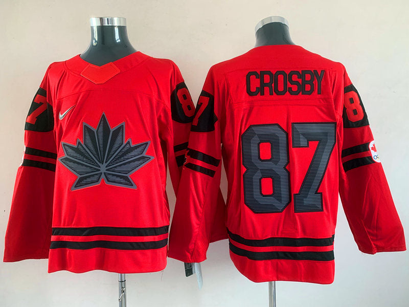 Men's Toronto Maple Leafs Sidney Crosby #87 Red Player Game jersey