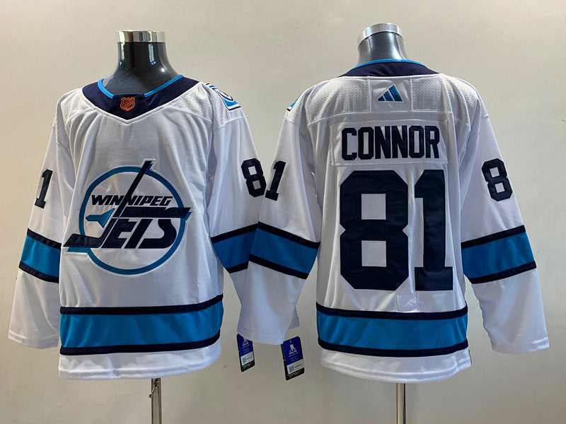Men's Winnipeg Jets Kyle Connor #81 White Player jersey
