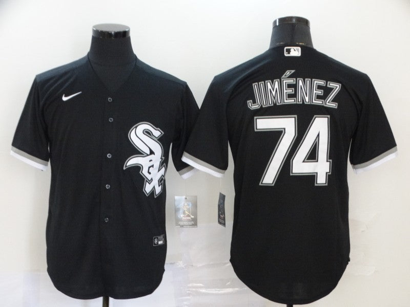 Men's Chicago White Sox Eloy Jimenez #74 Black Replica Baseball jersey