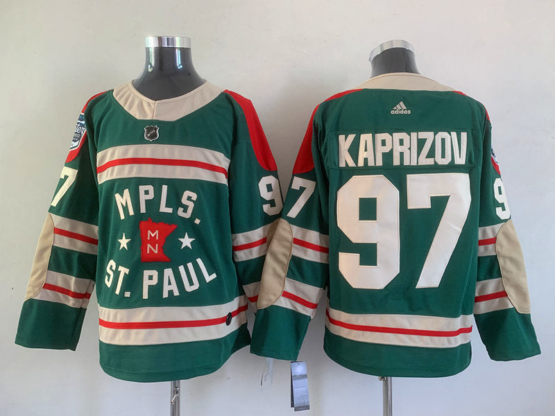 Men's Minnesota Wild Kirill Kaprizov #97 Green Breakaway Player jersey