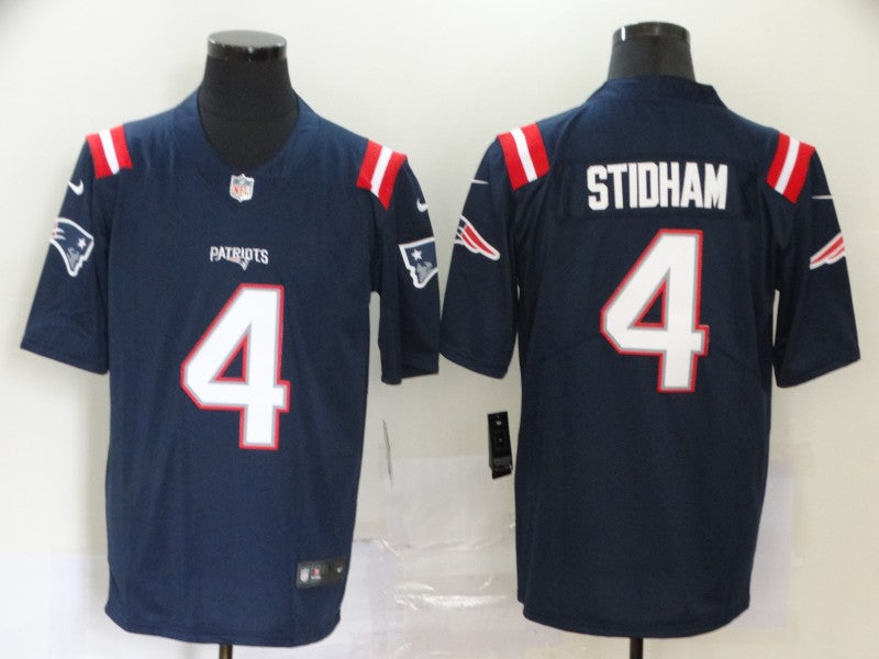 Men's New England Patriots Jarrett Stidham #4 Navy Game jersey