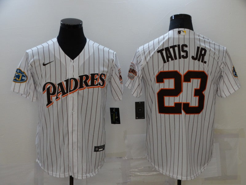 Men's San Diego Padres Fernando Tatis Jr. #23 White Alternate Replica Player jersey