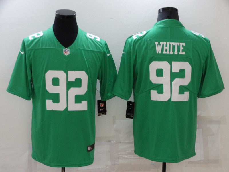 Men's Philadelphia Eagles Reggie White #92 Green Game jersey