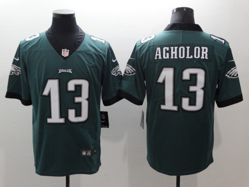 Men's Philadelphia Eagles Nelson Agholor #13 Midnight Green Game jersey