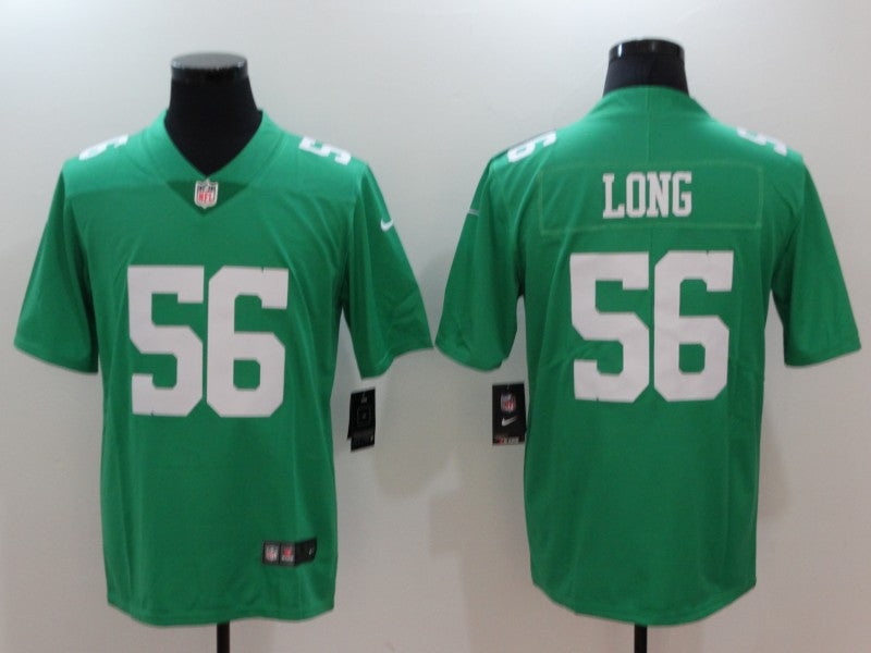 Men's Philadelphia Eagles Chris Long #56 Green Game jersey