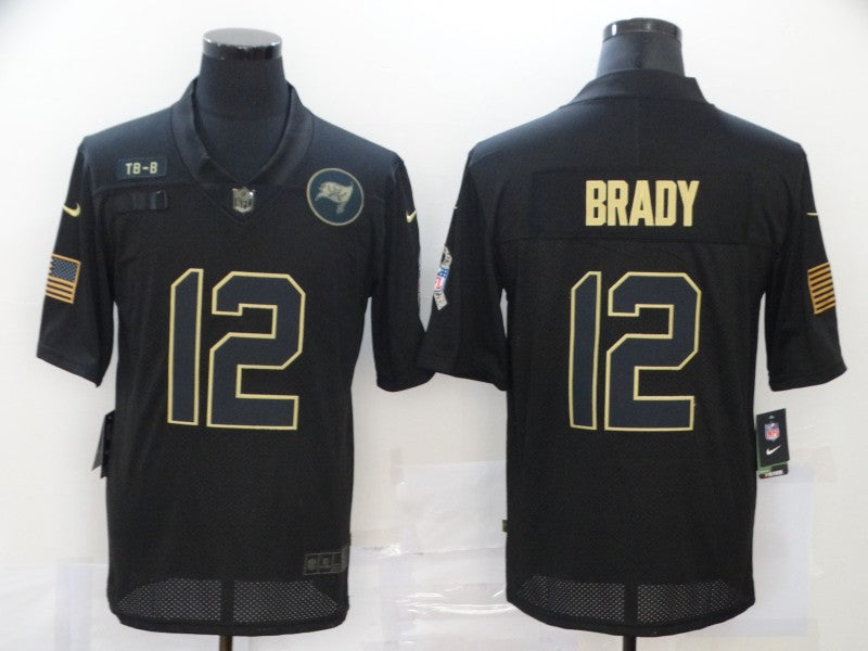 Men's Tampa Bay Buccaneers Tom Brady Black 2020 Salute To Service Limited jersey
