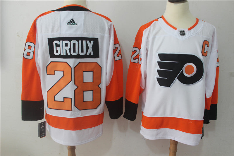Men's Philadelphia Flyers Claude Giroux #28 White Player Game jersey