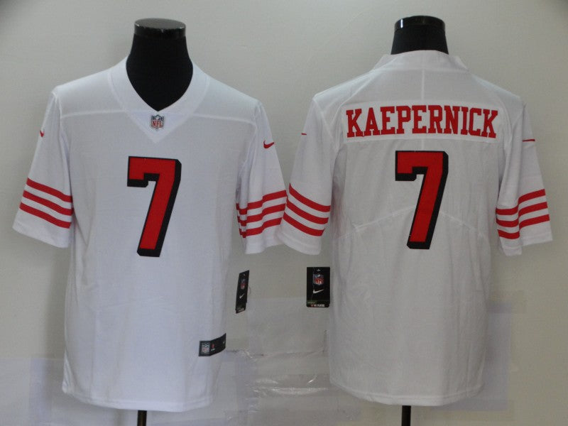 Men's San Francisco 49ers Colin Kaepernick #7 White Game jersey