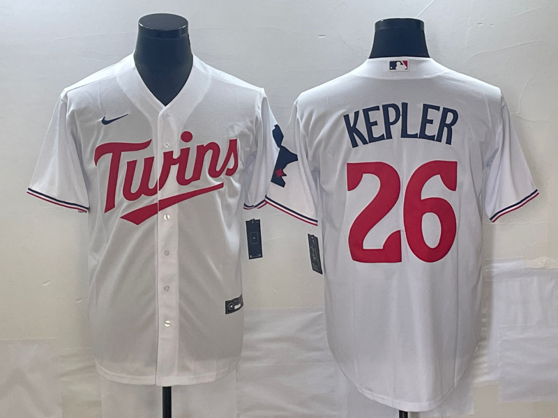 Men's Minnesota Twins Max Kepler #26 White Home Replica Player jersey