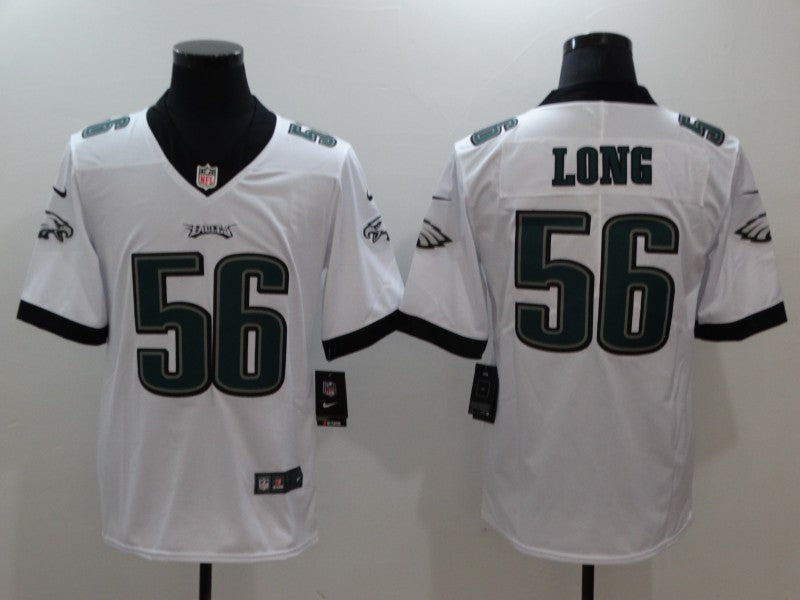 Men's Philadelphia Eagles Chris Long #56 White Game jersey