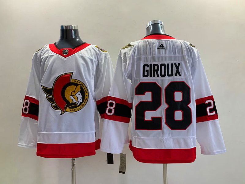 Men's Ottawa Senators Claude Giroux #28 White Player Game jersey