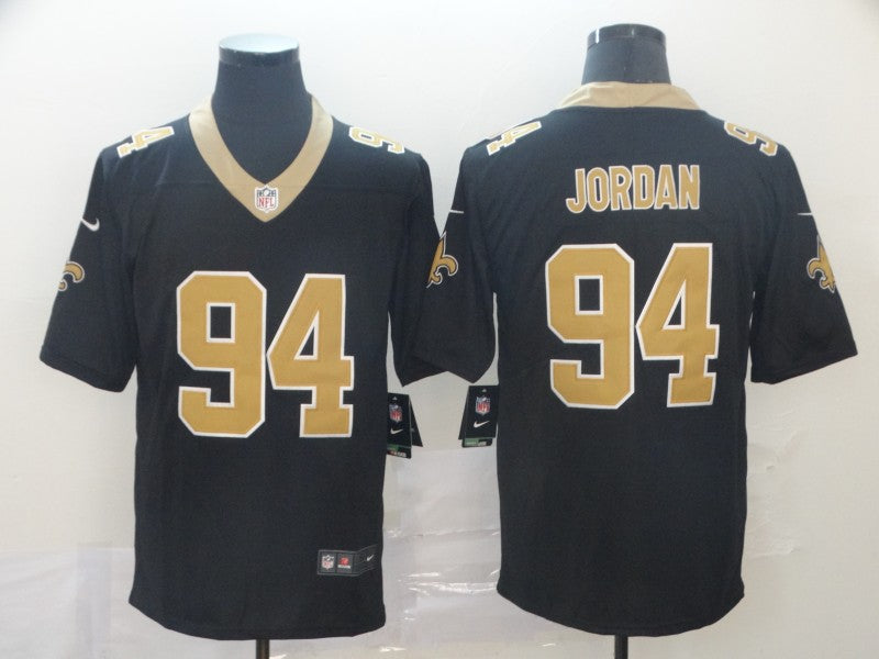 Men's New Orleans Saints Cameron Jordan #94 Black Game jersey