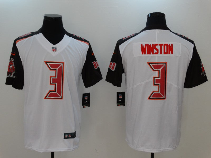 Men's Tampa Bay Buccaneers Jameis Winston #3 White Team Game jersey