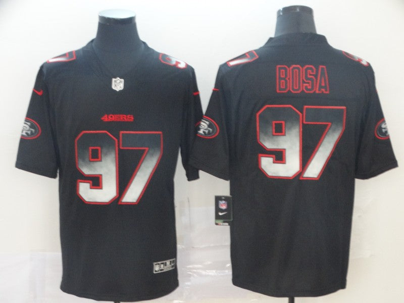 Men's San Francisco 49ers #97 Nick Bosa Black Alternate Game jersey