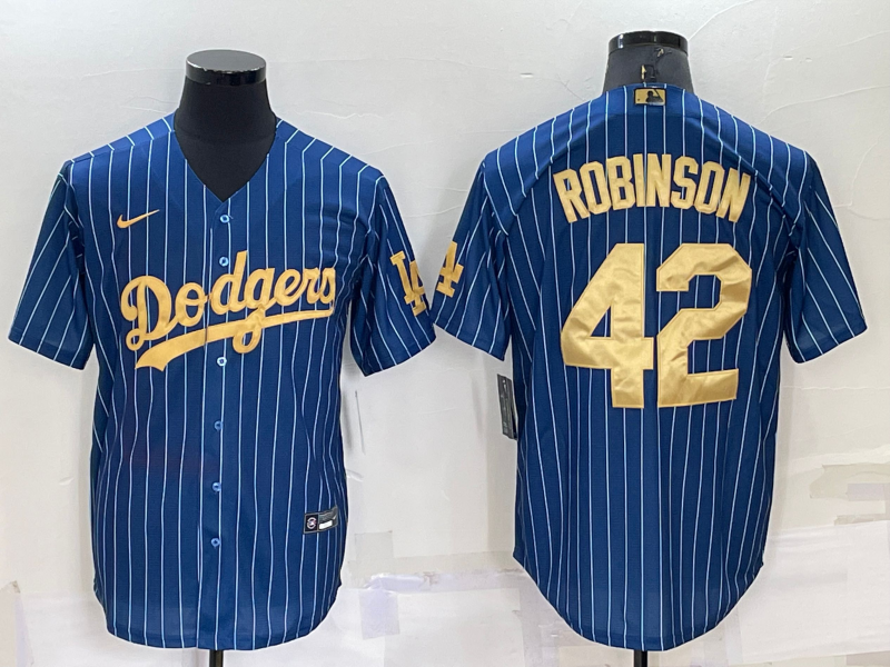 Men's Los Angeles Dodgers Jackie Robinson #42 Blue Player jersey