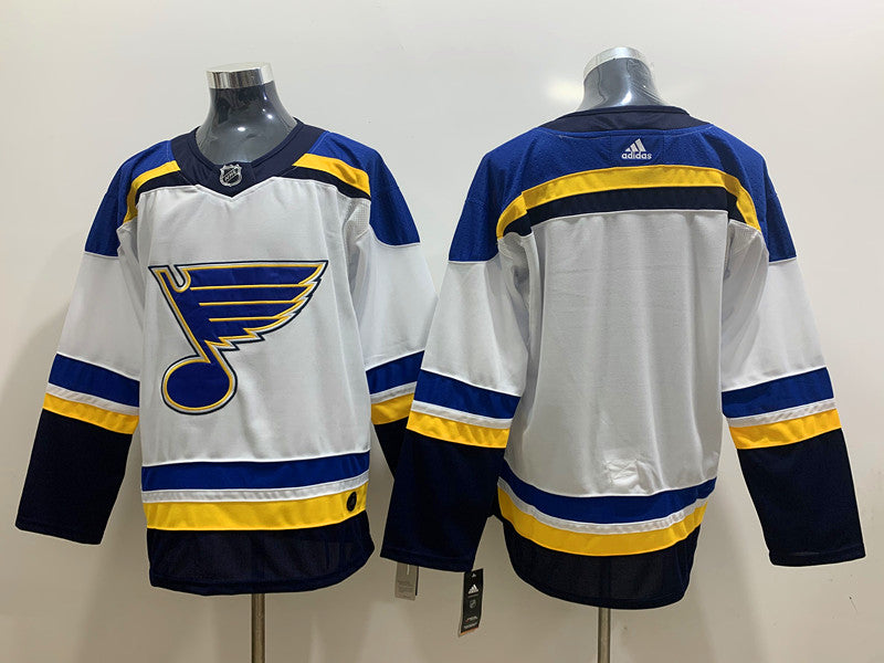 Men's St. Louis Blues White Breakaway Away Blank jersey