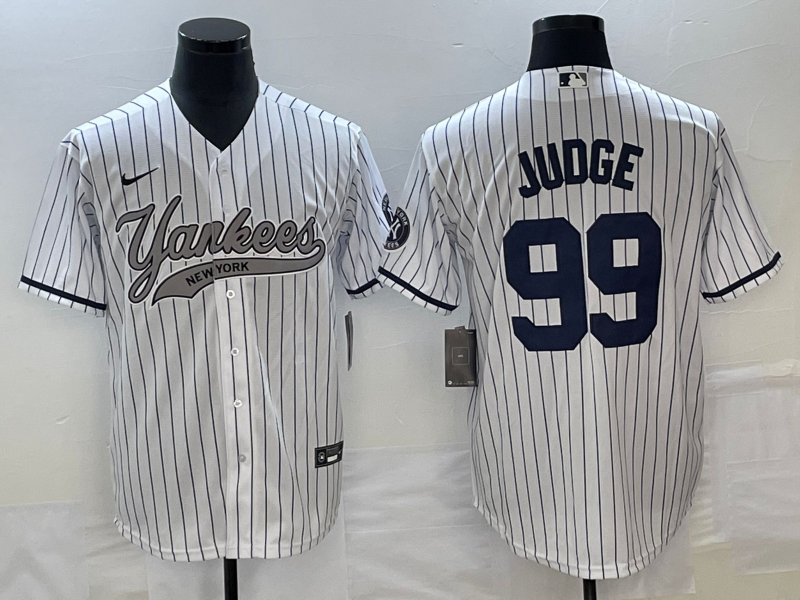 Men's New York Yankees Aaron Judge #99 White Game jersey Joint Edition