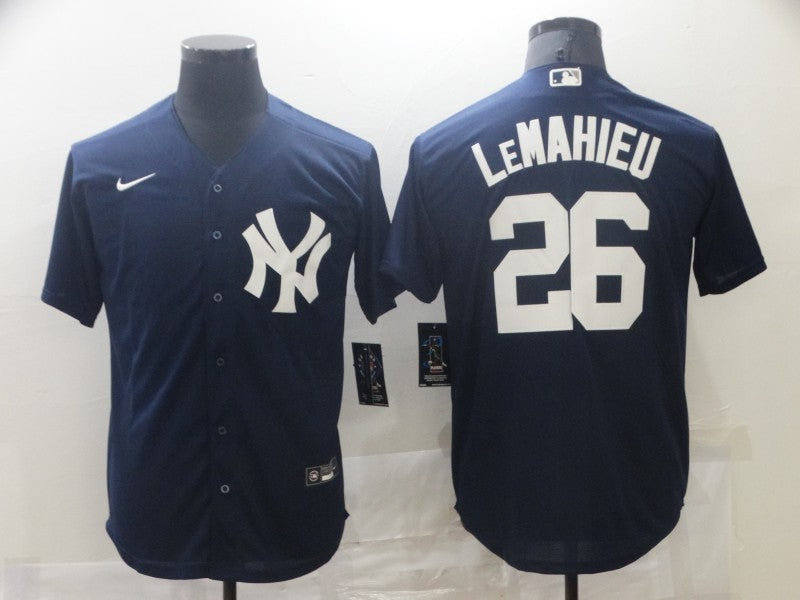 Men's New York Yankees DJ LeMahieu #26 Navy Replica Baseball jersey