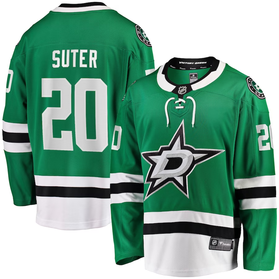 Men's Dallas Stars Ryan Suter #20 Kelly Green Breakaway Player jersey